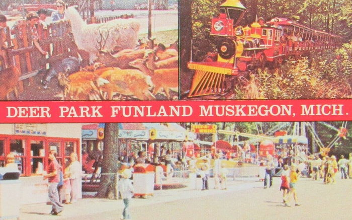 Michigans Adventure (Deer Park) - 1960S Postcard As Deer Park (newer photo)